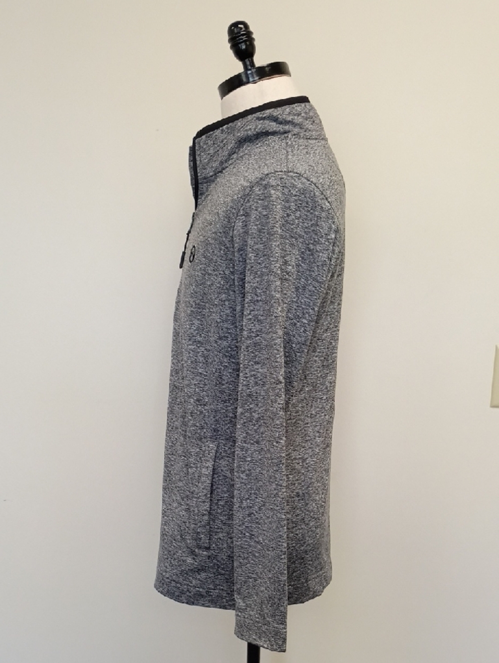 Frontier Supply Co Quarter Zip Pullover Heather Gray Athletic Top Size Small - Picture 2 of 12
